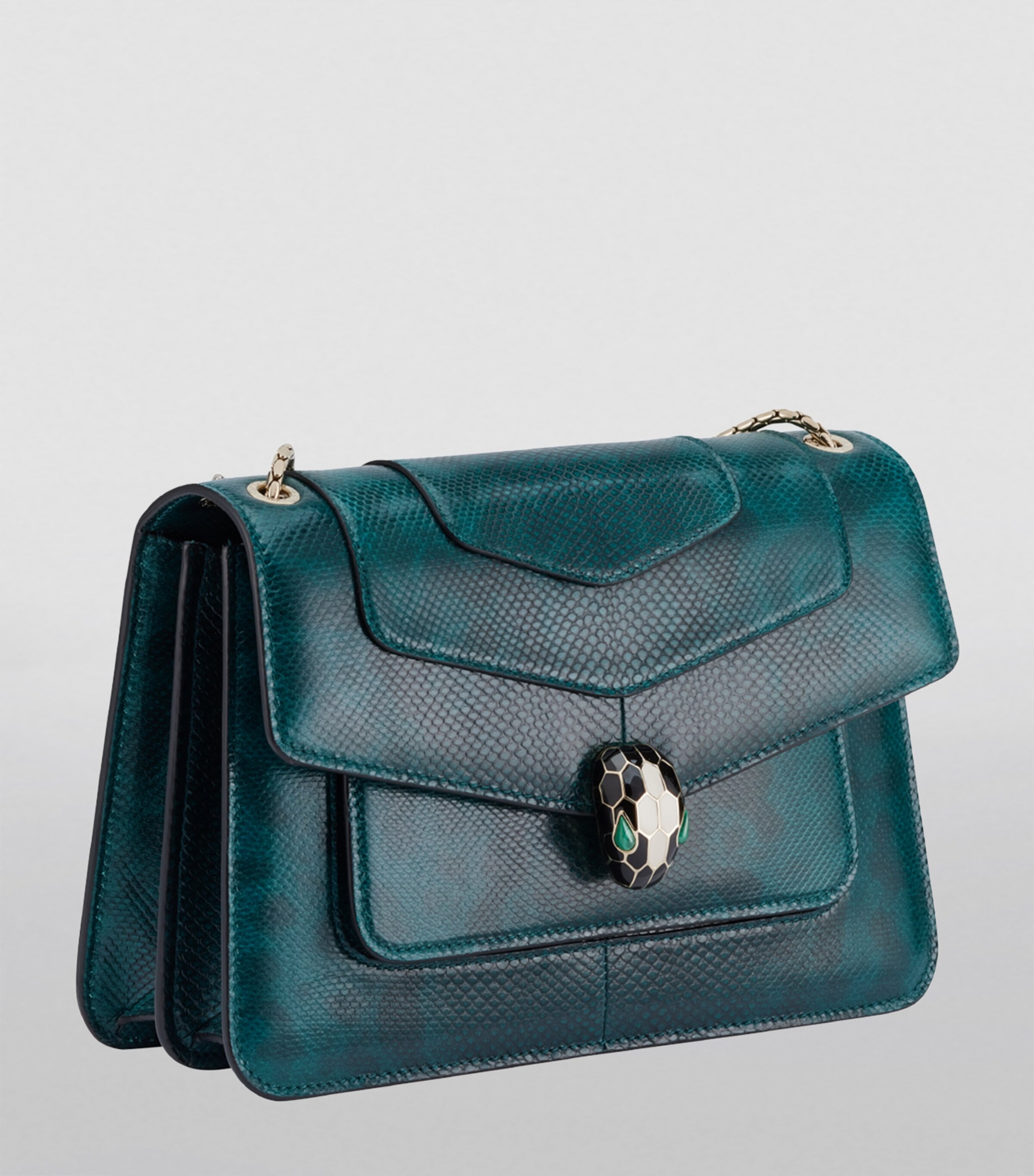 Karung Serpenti Forever Shoulder Bag GREEN DARK Image 2