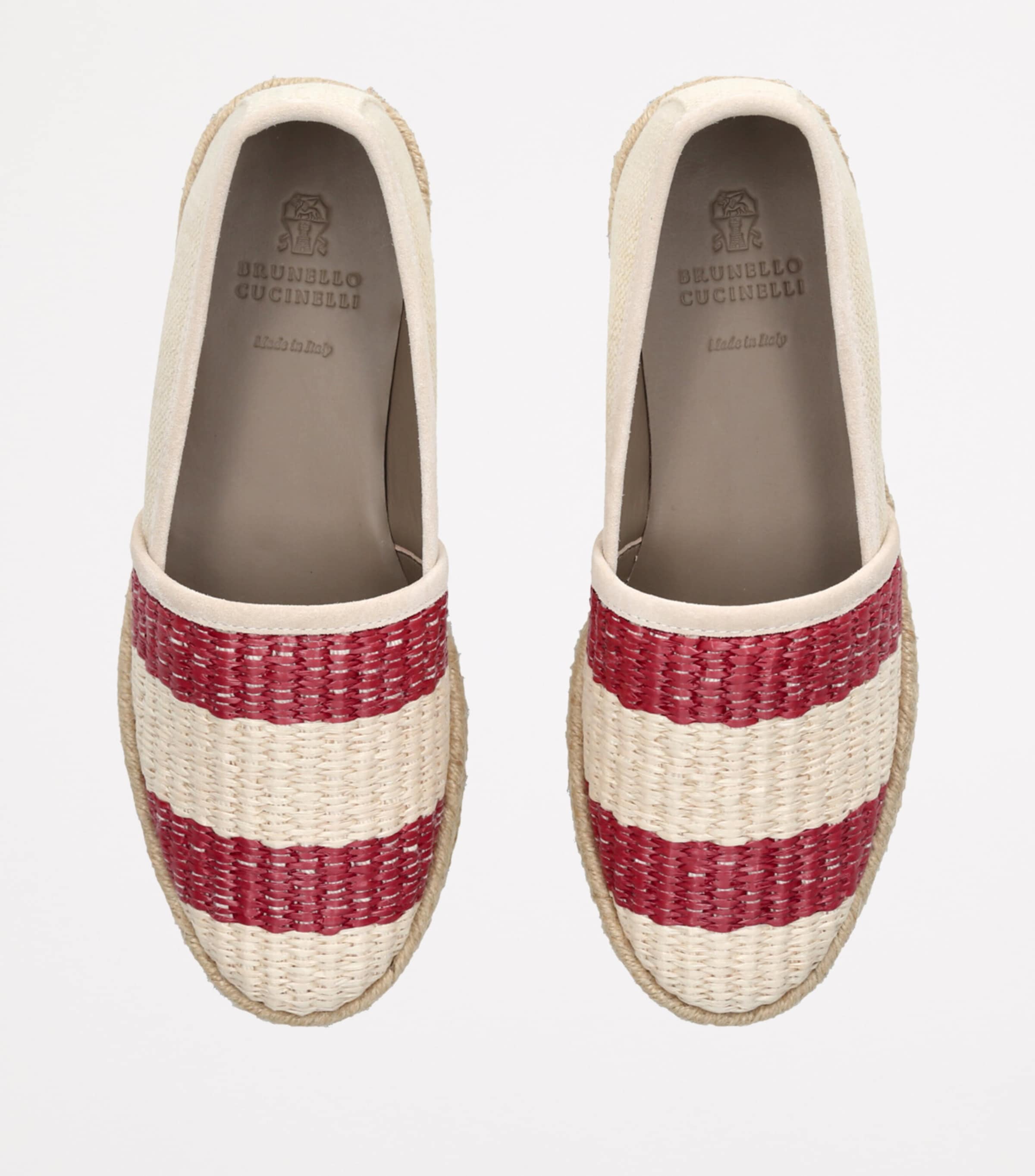 Raffia Stripe Espadrilles CREAM COMB Image 4