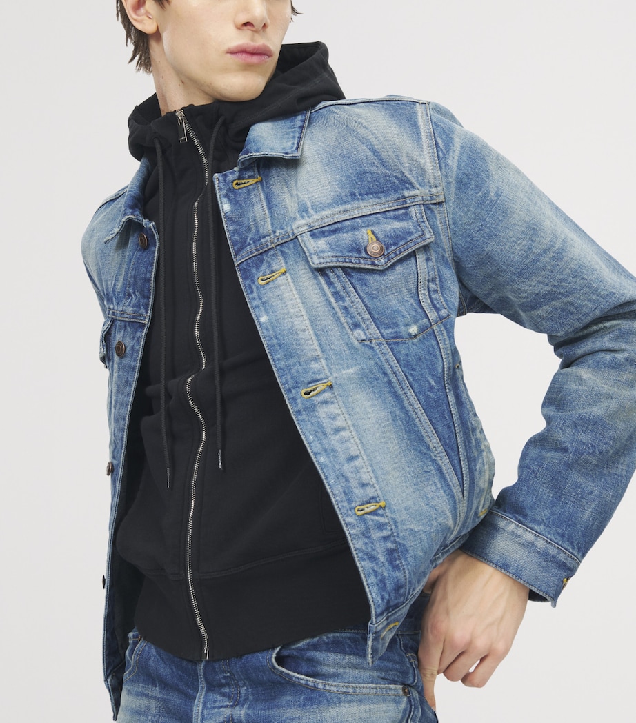 McQueen Mens Denim Jacket Image 6