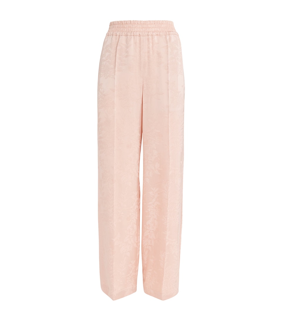 Satin Jacquard Trousers