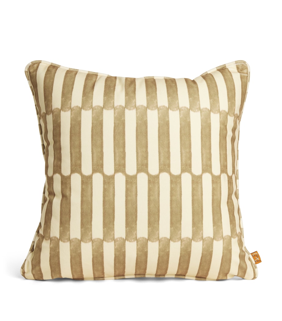 Piped Glaze Cushion (50cm x 50cm) SEPIA Image 1