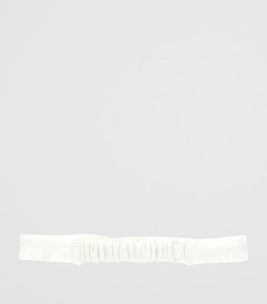 Tulle Bow-Detail Elasticated Headband PANNA Image 3