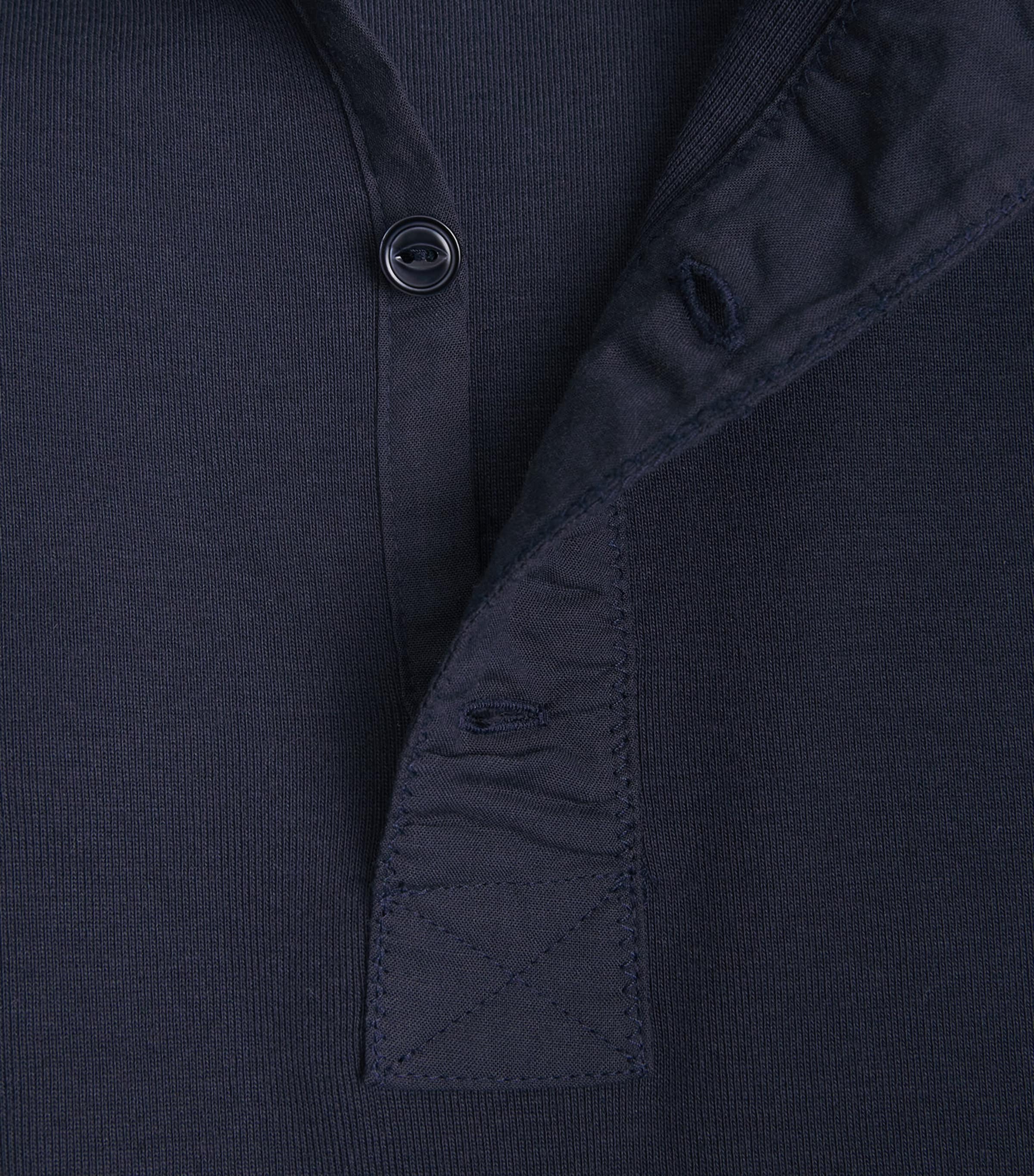 Cotton Henley Midi Dress AVIATOR NAVY Image 5