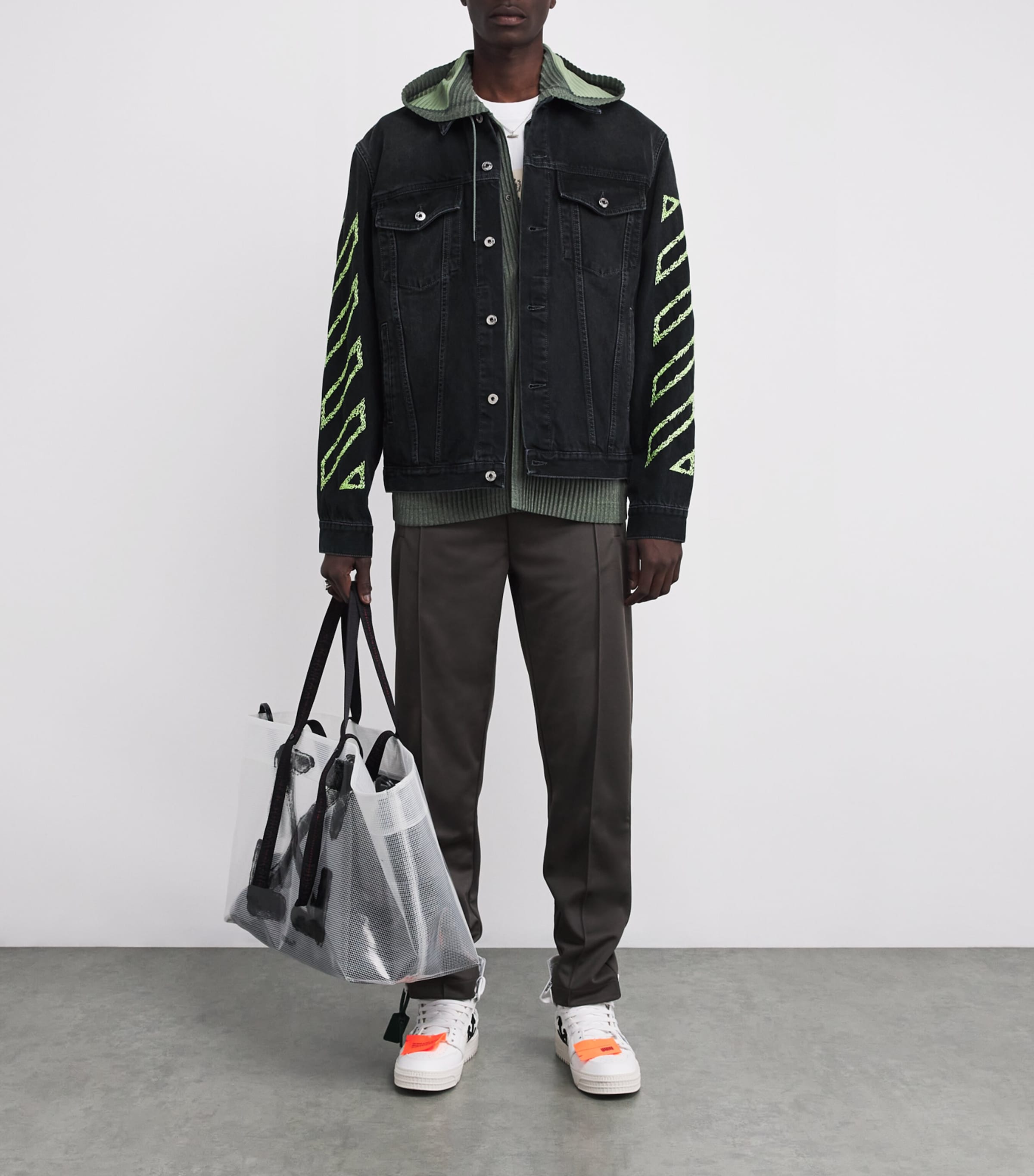 Embroidered Denim Jacket VINTAGE BLACK Image 2