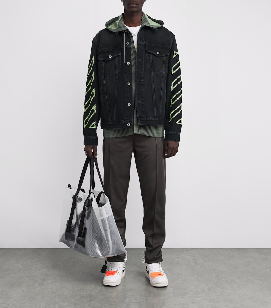 Embroidered Denim Jacket VINTAGE BLACK Image 2