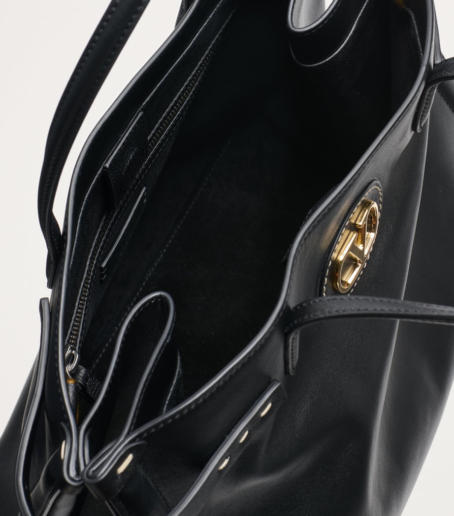 Medium Leather Antibes Tote Bag 0NO Image 5