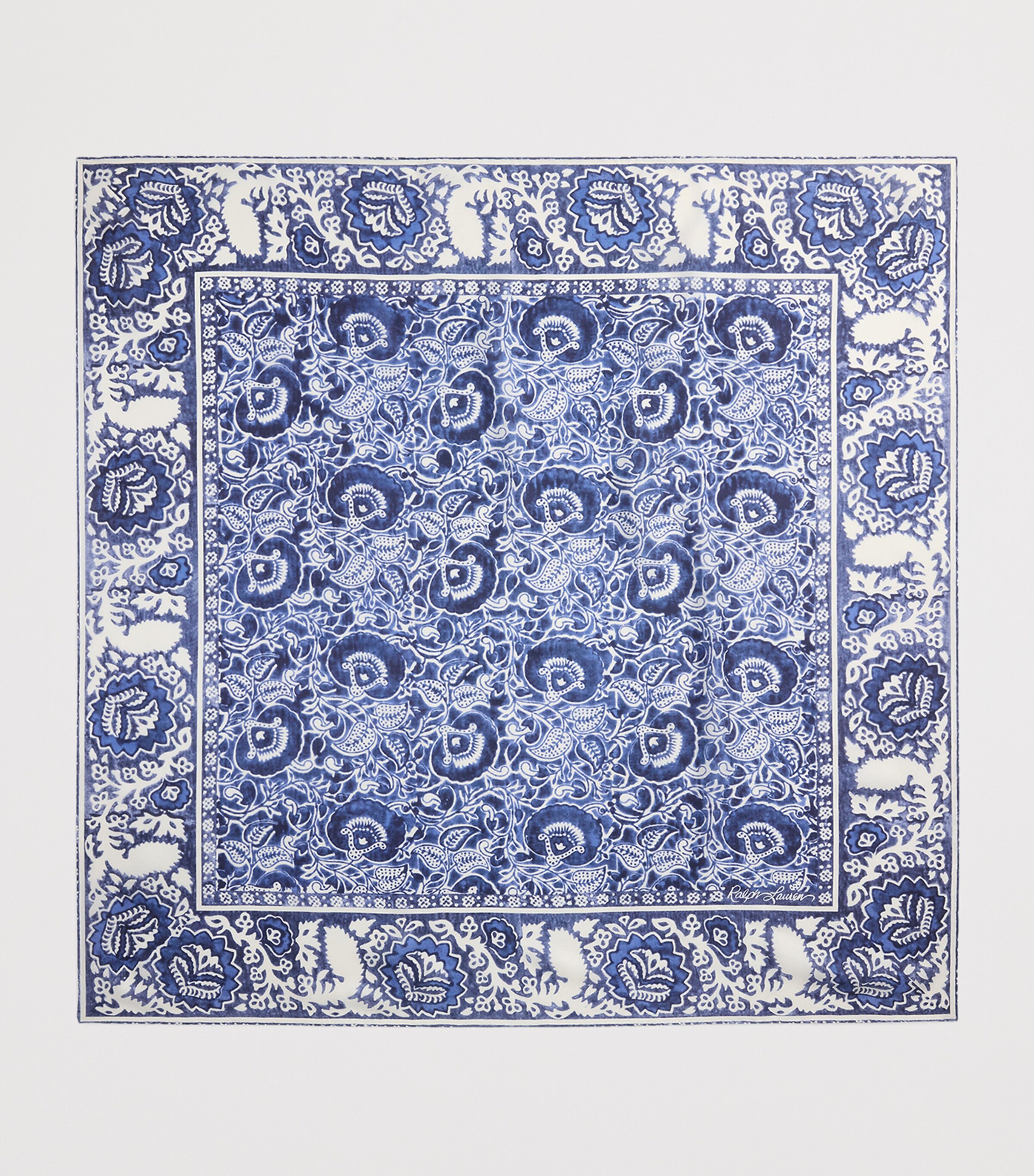 Cashmere-Silk Scarf BLUE MULTI Image 2