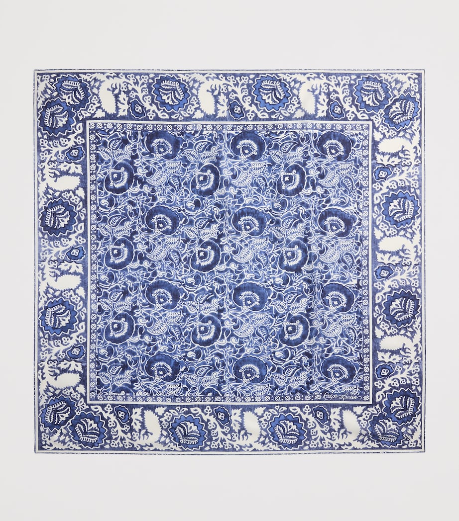 Cashmere-Silk Scarf BLUE MULTI Image 2