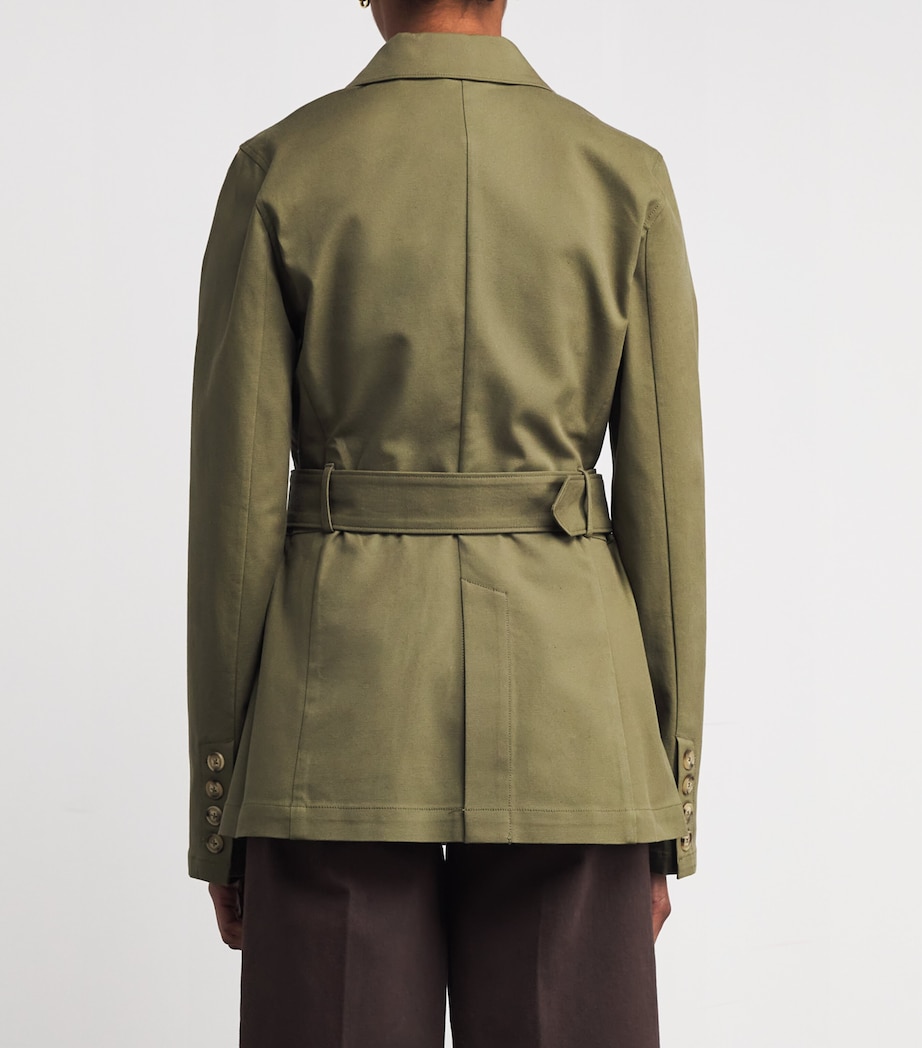 Cotton-Blend Cluny Utility Jacket OLIVE Image 4