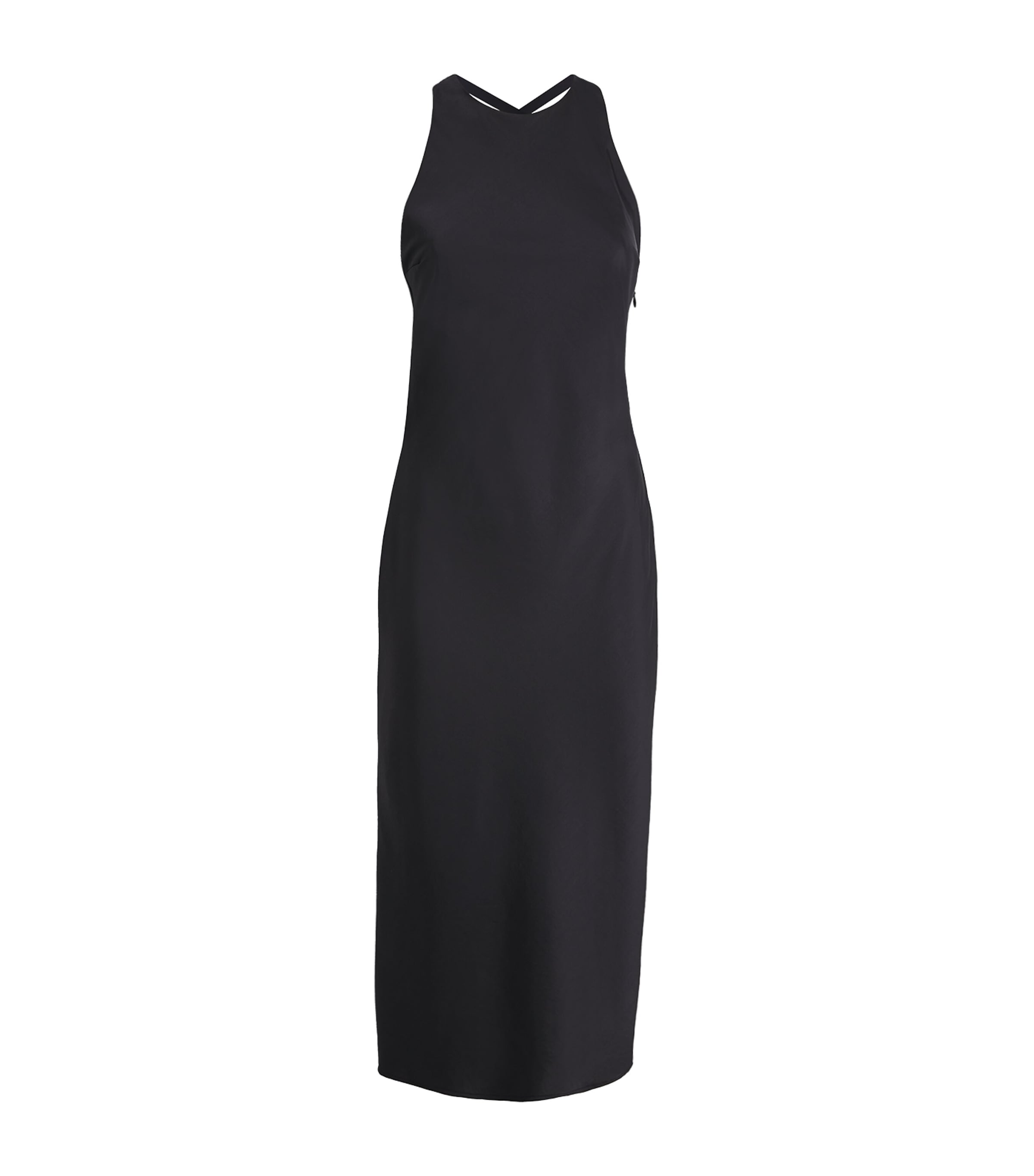 Claudie Pierlot Midikleid Aus Satin Mit Cut-outs In Black