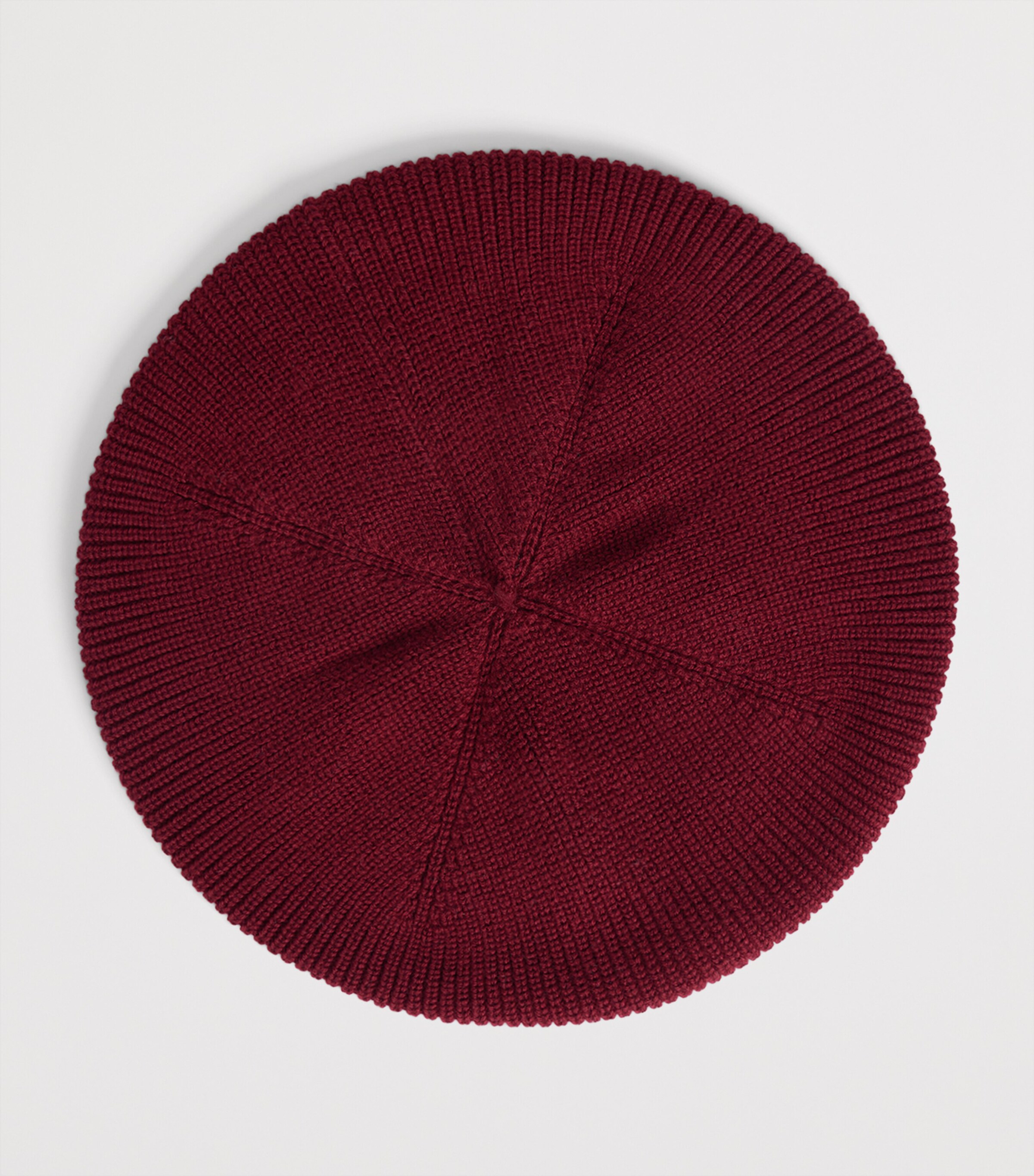 Bonpoint x Maison Kitsuné Cotton-Cashmere Knitted Beret Bordeaux Image 2