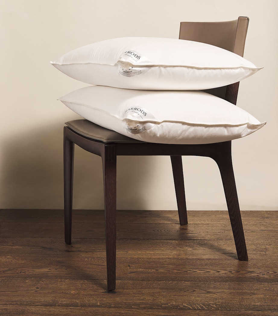 Down Medium-Soft A1-Grade Standard Pillow (50cm x 75cm) WHITE Image 2