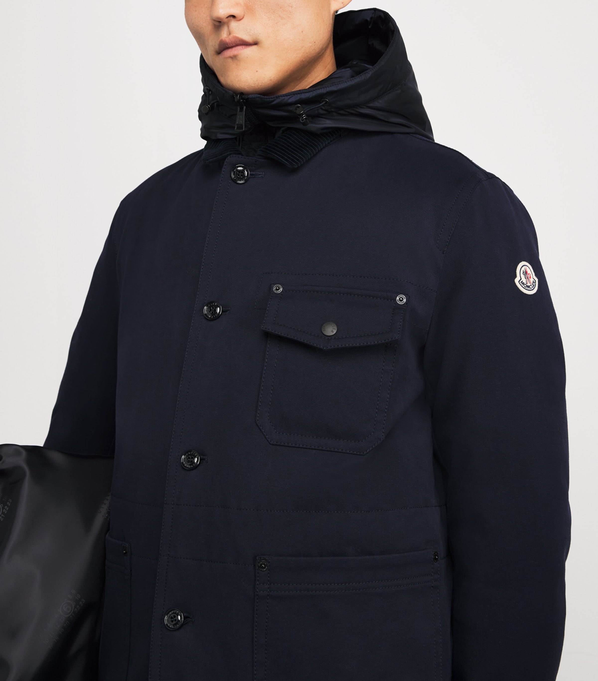 Double-Layered Hooded Arras Jacket 76I Image 7