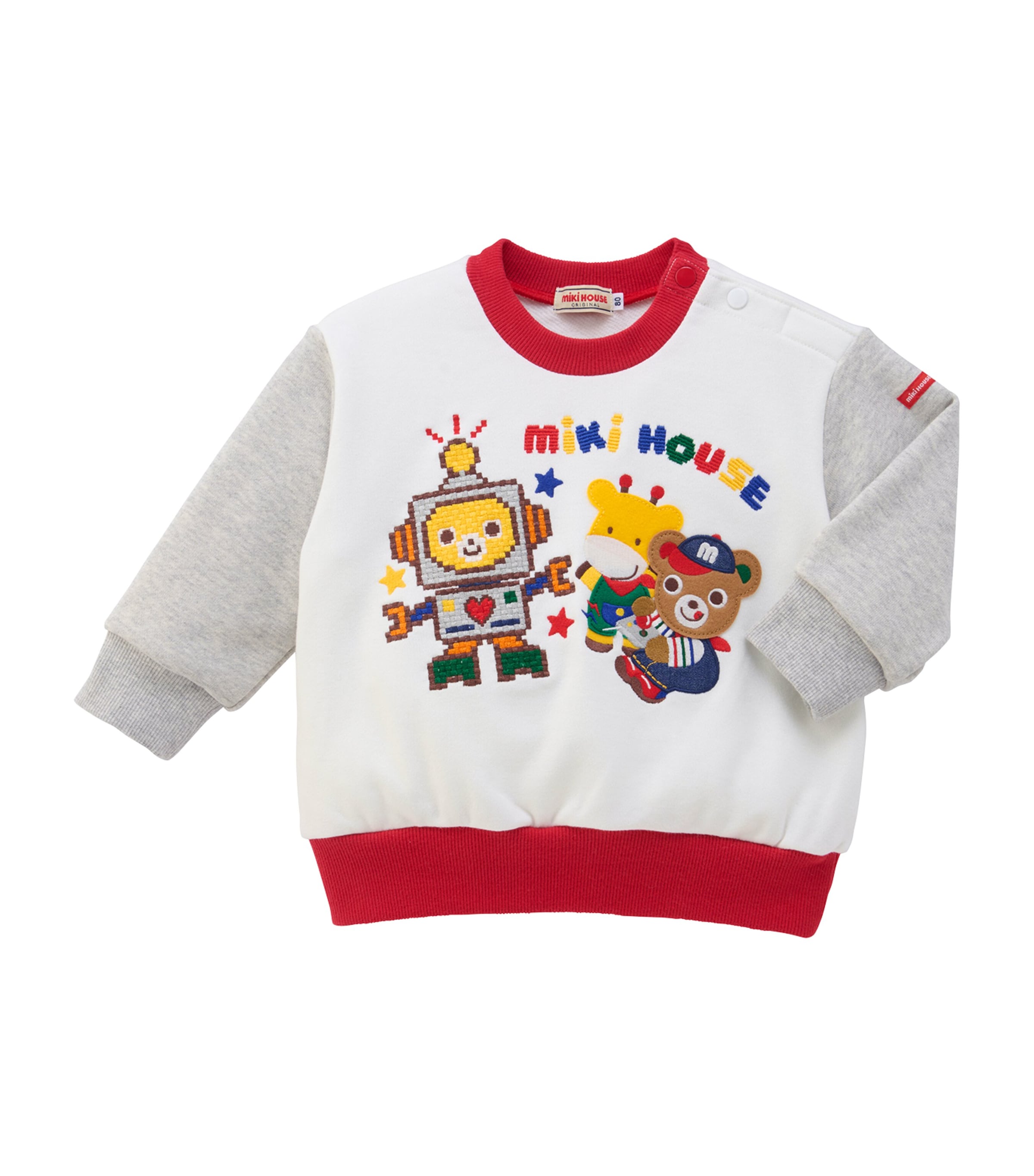 Miki House Cotton Embroidered Sweatshirt (12 Months-7 Years) Image 1