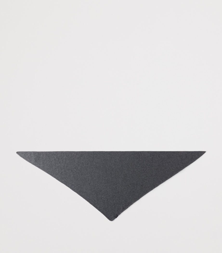 Prada Cashmere Triangular Shawl Grey Image 2
