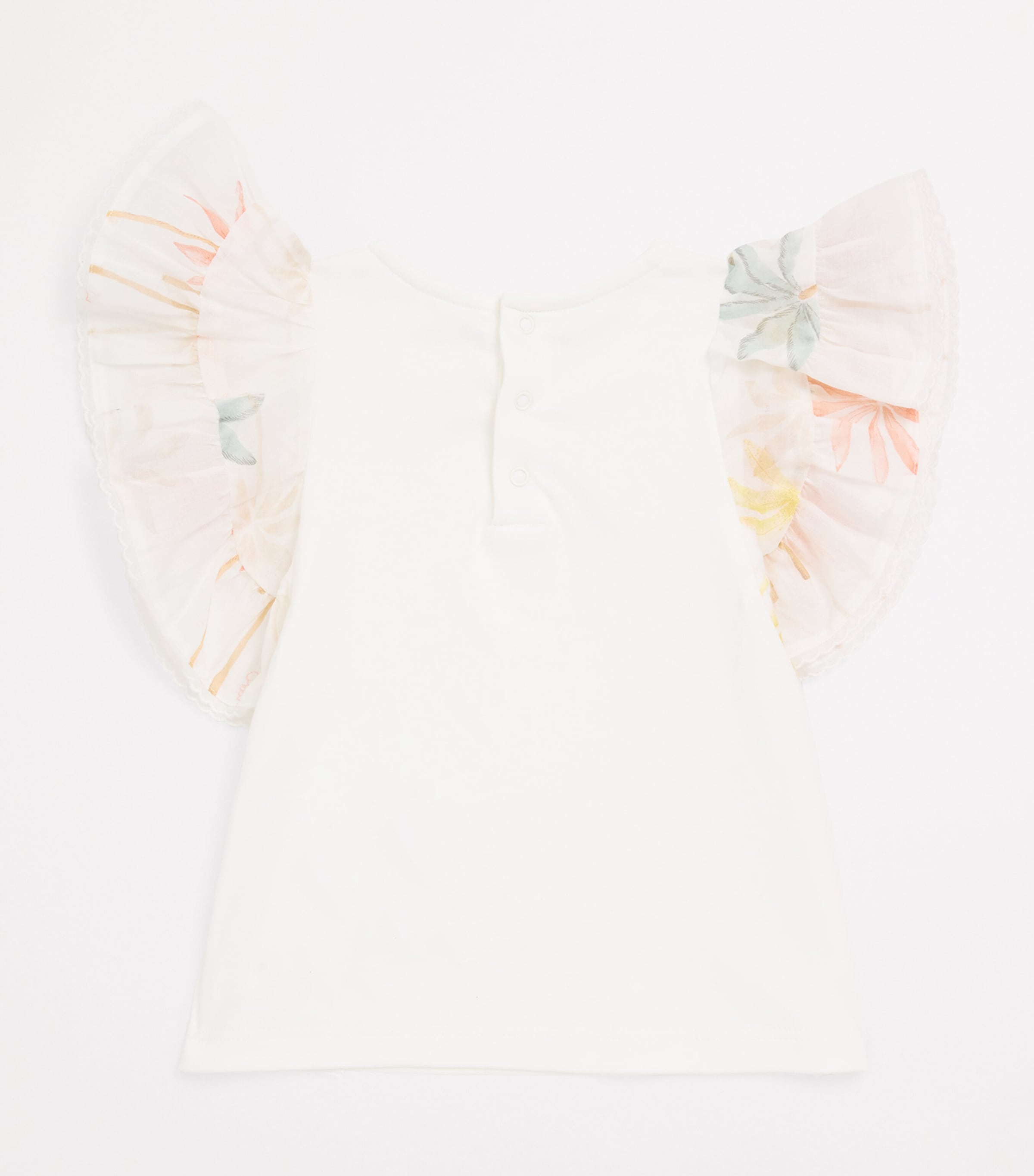Cotton Ruffle-Trim Blouse (6-18 Months) 117 OFFWHITE Image 2