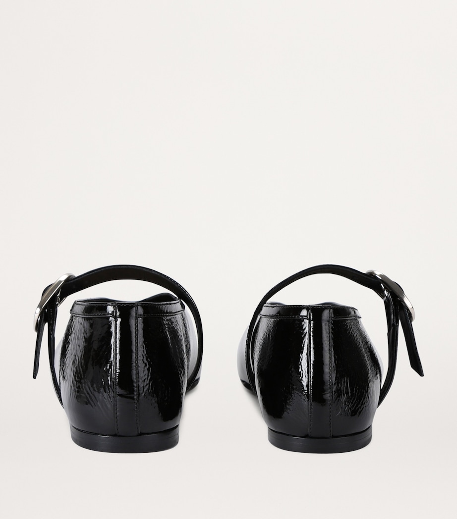 Patent Leather Stella Flats BLACK Image 3