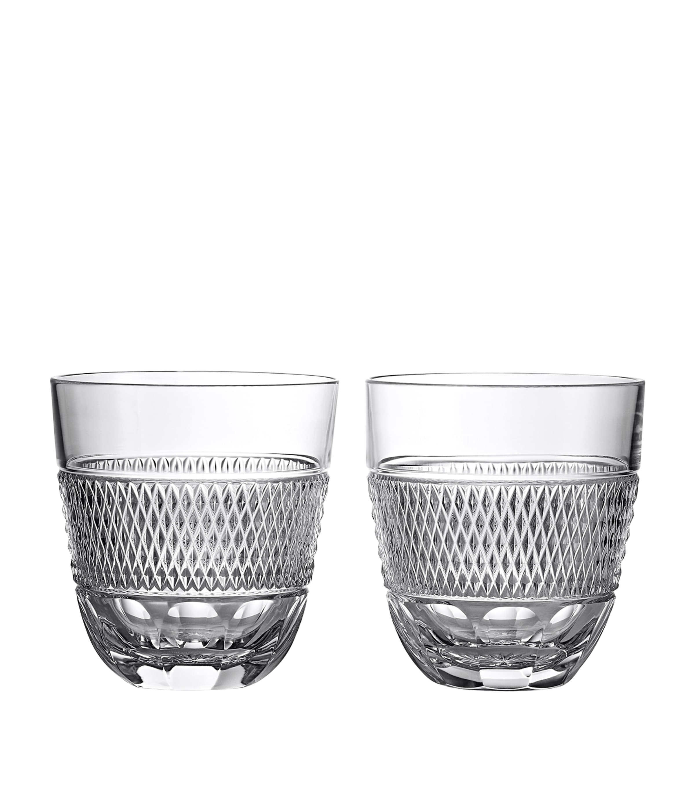 Waterford Set Of 2 Crystal Copper Coast Tumblers In Clear