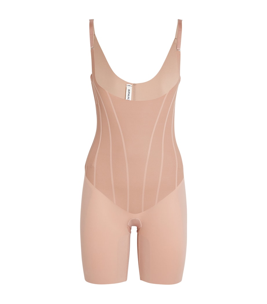SPANXsupersculpt TotalContour Open-Bust Mid-Thigh Bodysuit NATURAL BRONZE Image 1