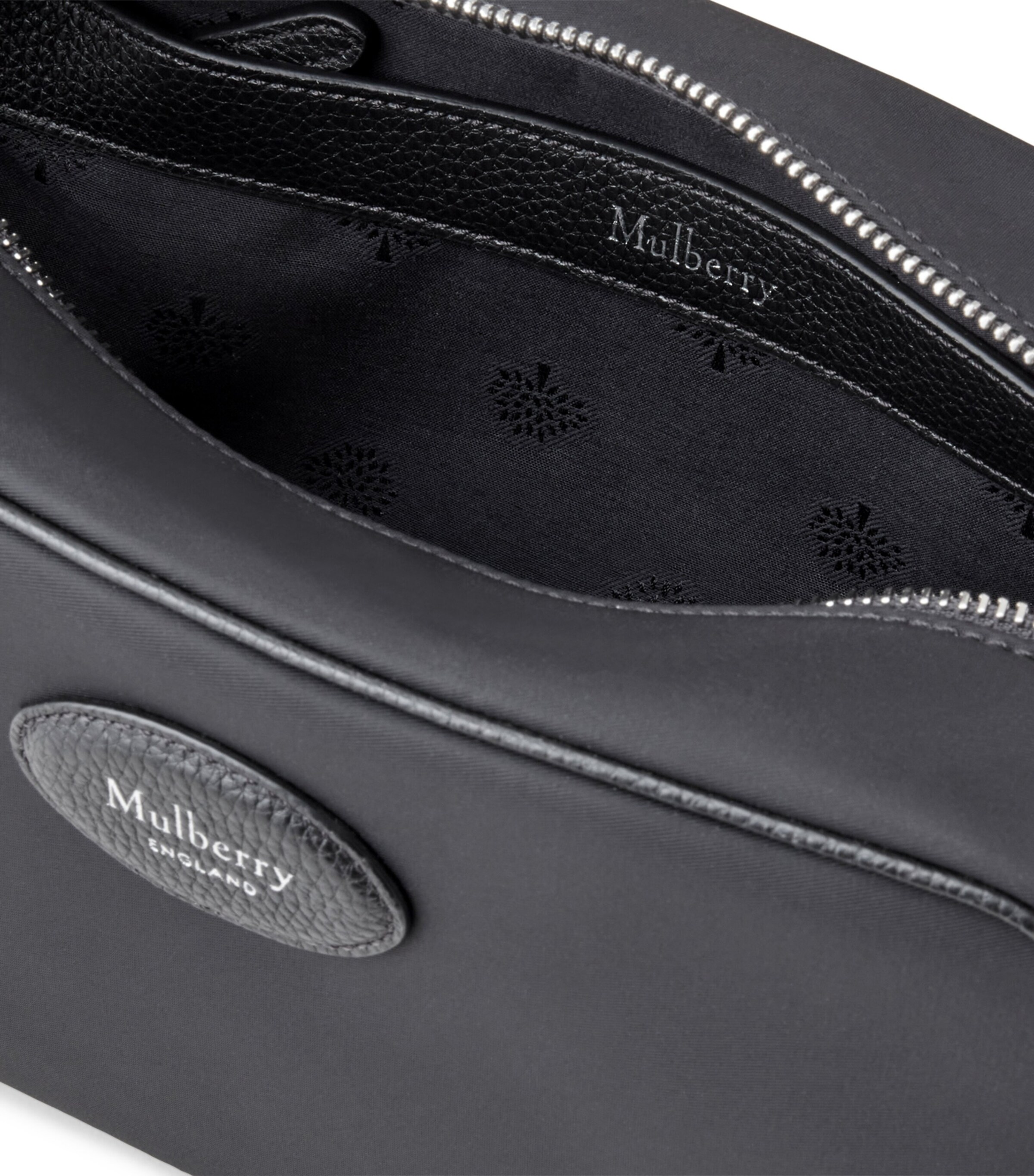 Mulberry Heritage Wash Bag Black Image 3