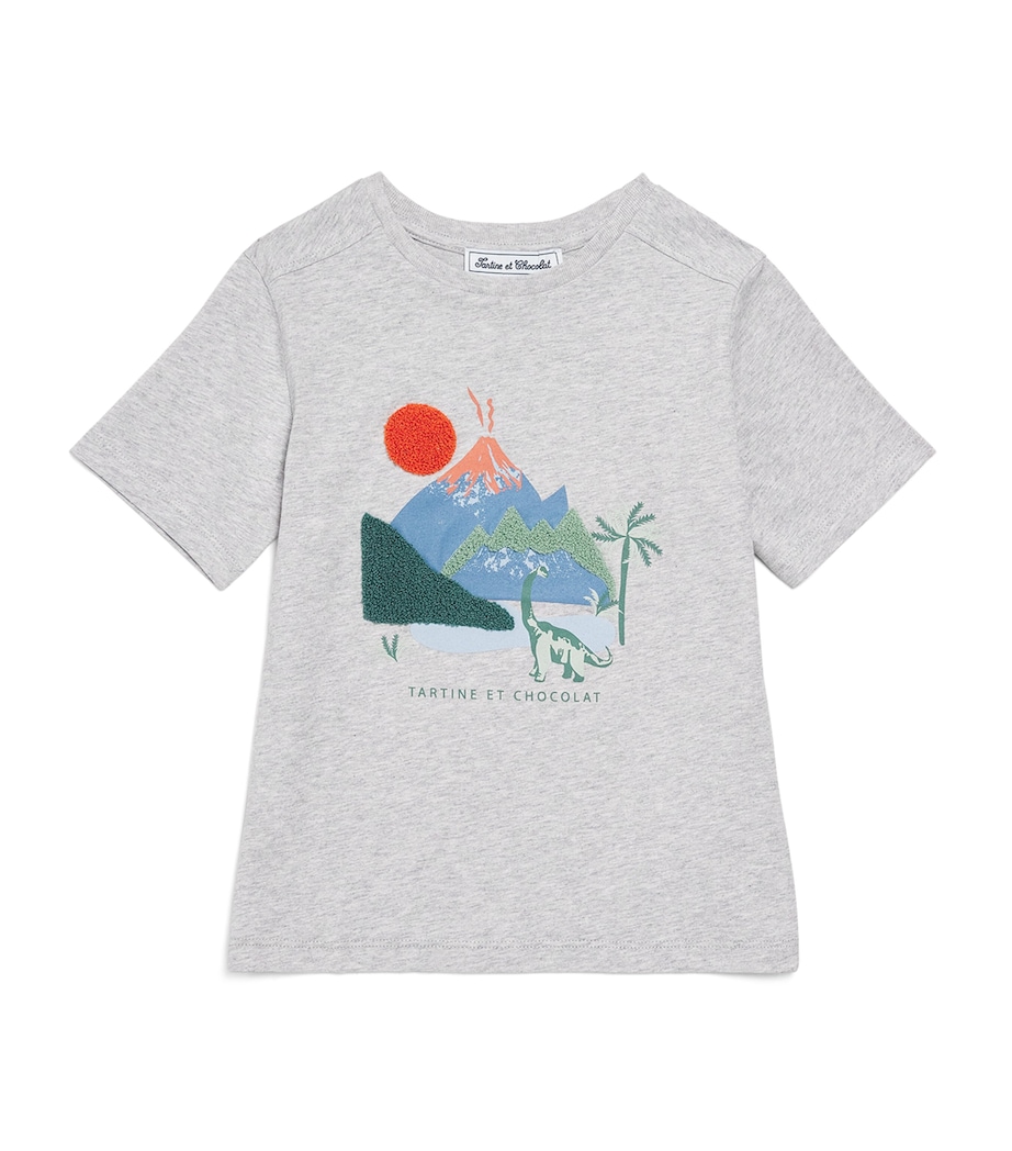 Cotton Printed T-Shirt (5-12 Years) 22GRIS CHINÉ Image 1
