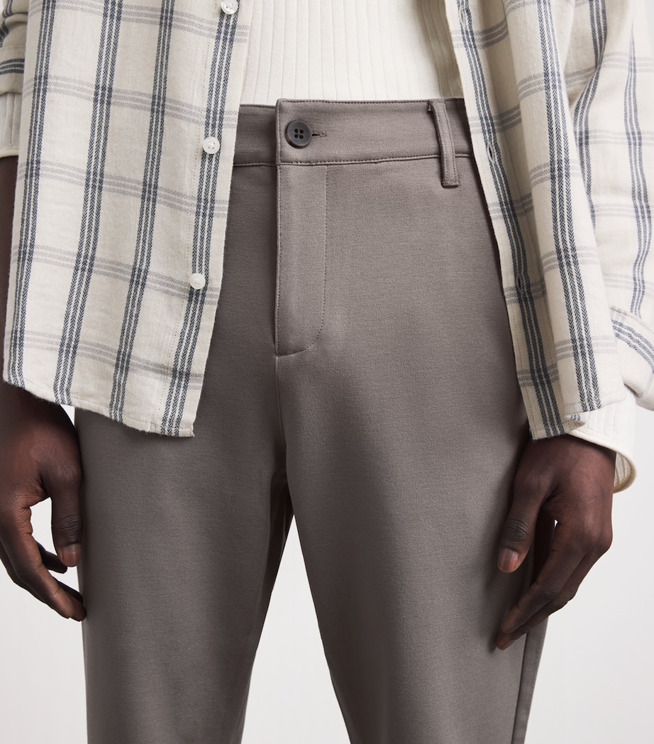 PAIGE Mens Stafford Trousers Dark Taupe Image 9