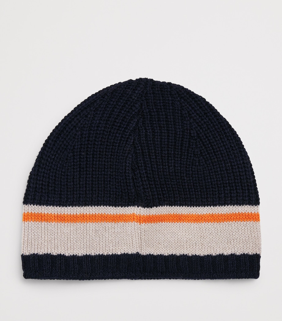 Wool-Blend Erik Beanie 464NAVY Image 2