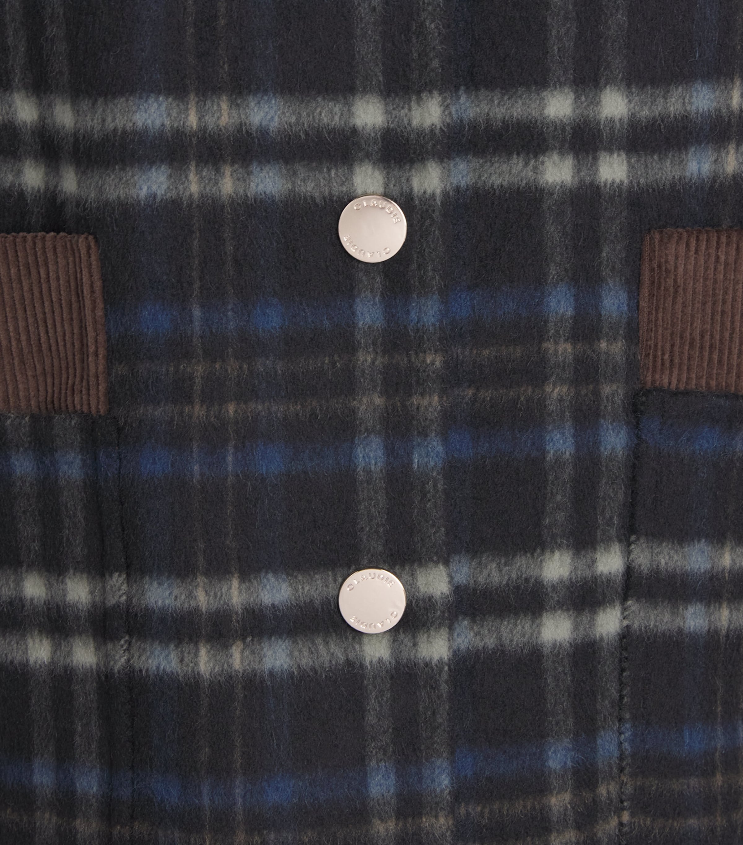 Claudie Pierlot Womens Wool-Blend Check Jacket Multicolored Image 6