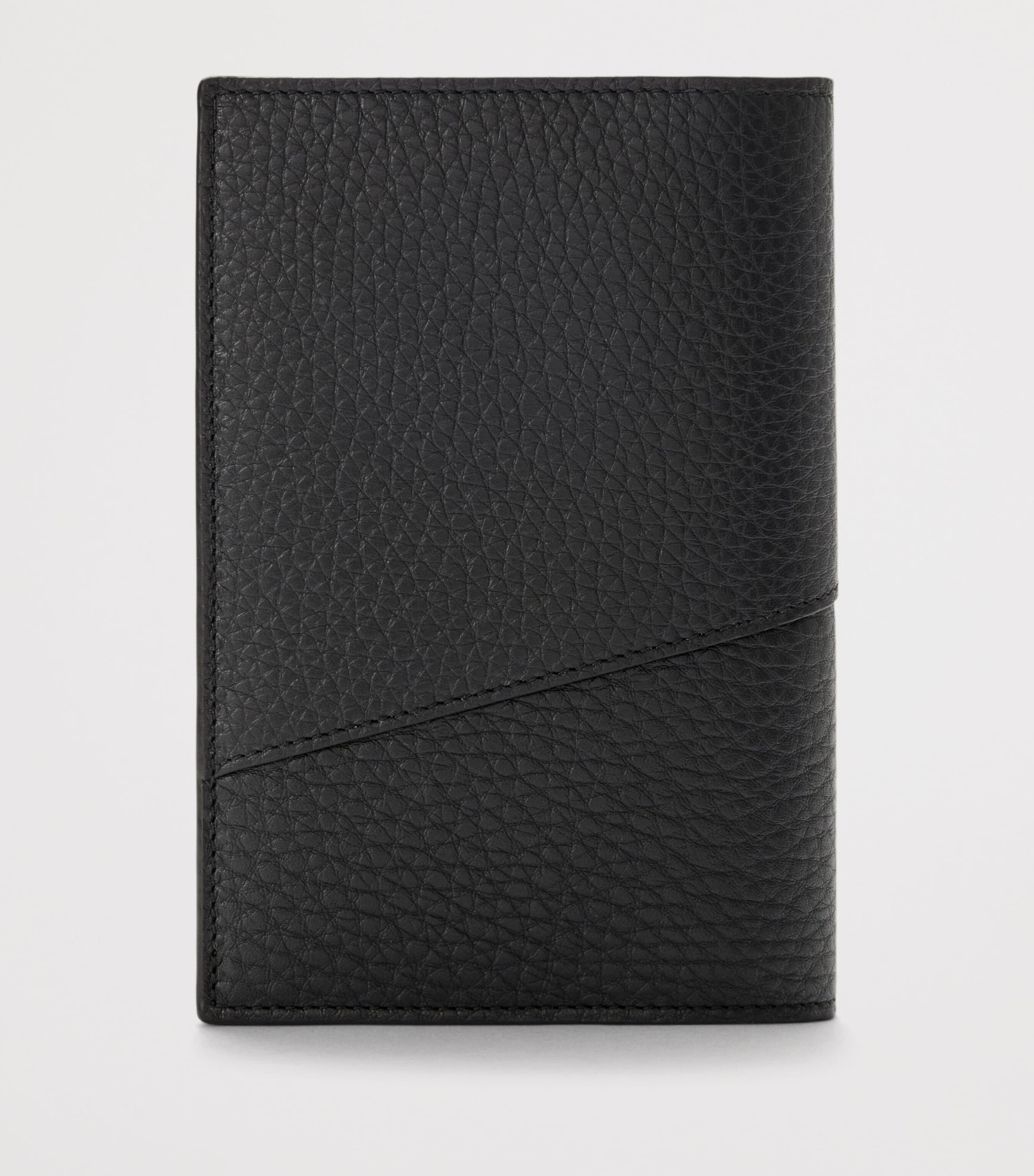 LOEWE Grained Leather Puzzle Edge Passport Cover Black Image 4
