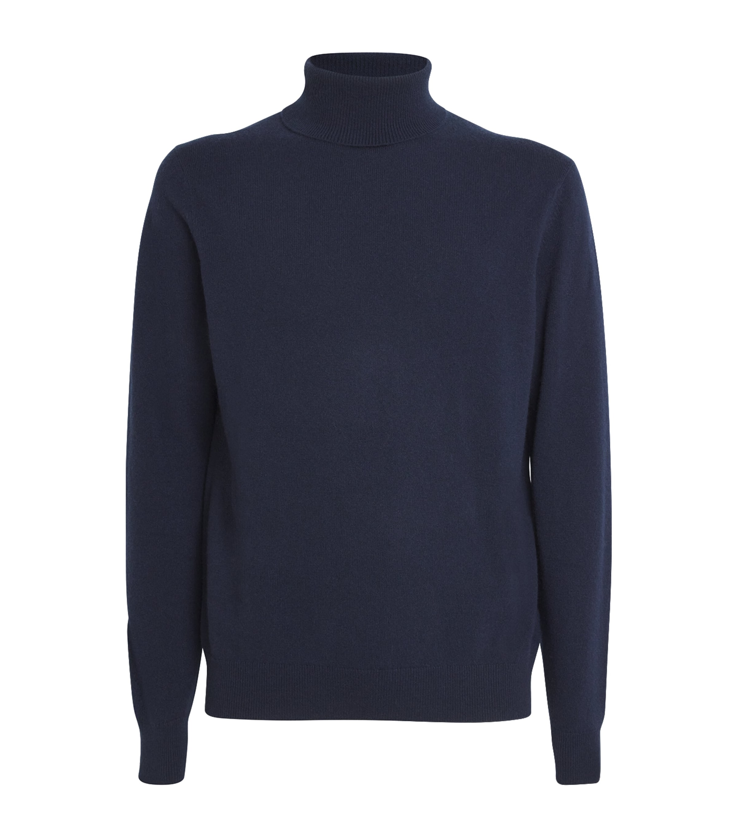 Shop Falke Cashmere Rollneck Sweater In Navy