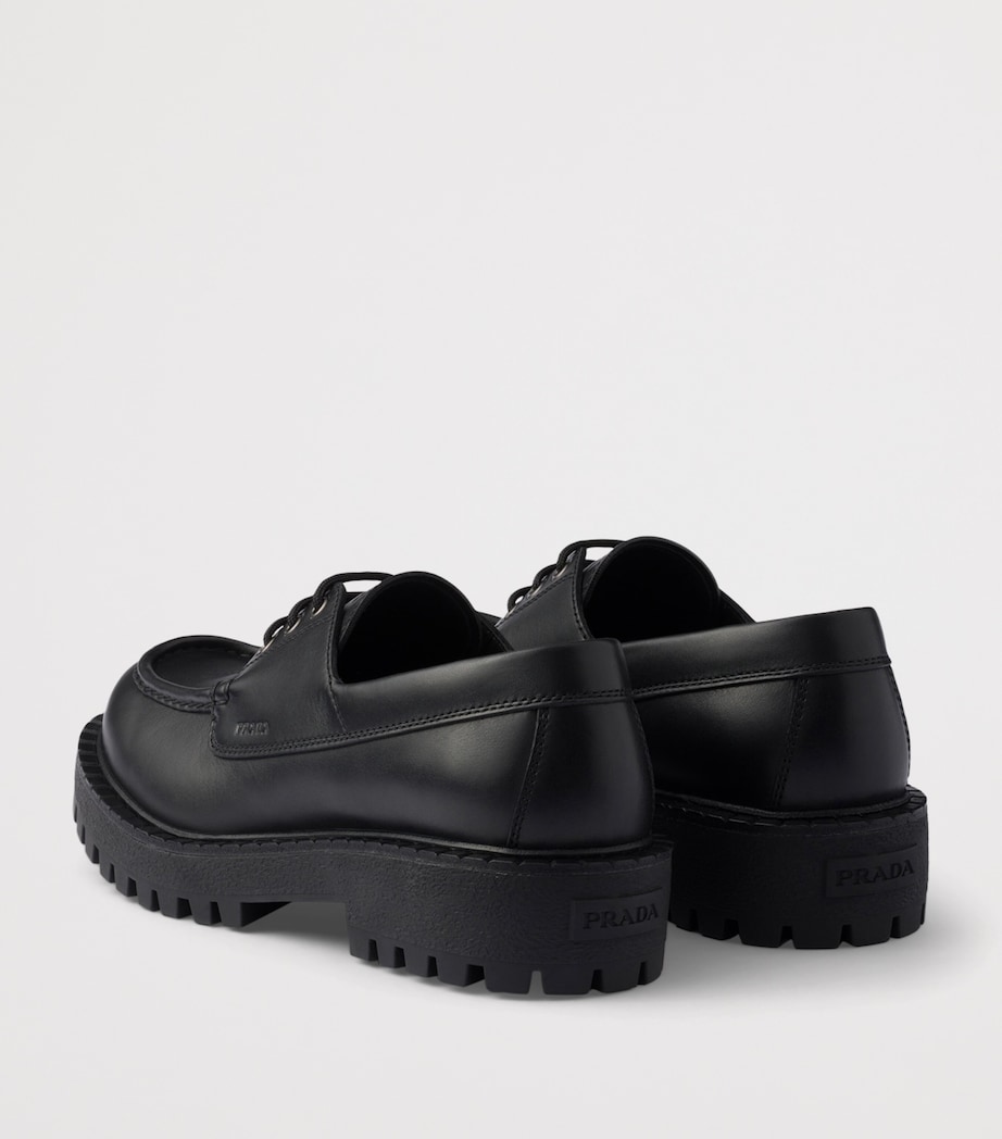 Leather Laced Loafers F0002 Image 5