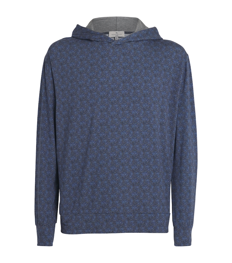 Modal Paisley Henry Hoodie HENRY NAVY/MID GREY Image 1
