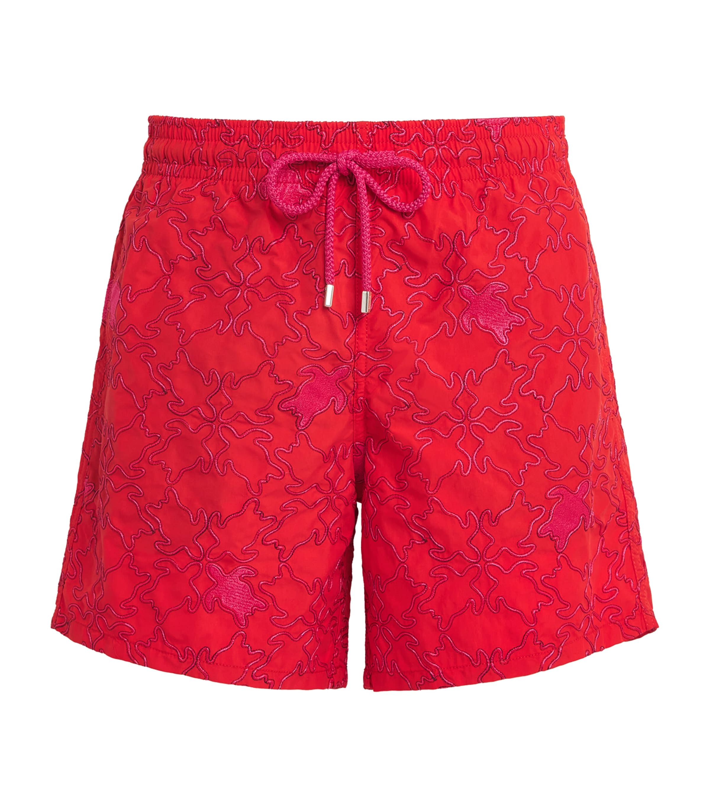 Embroidered Turtle Mistral Swim Shorts 201 COQUELICOT Image 1