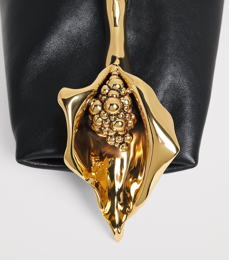 Chloé Small Suede Eden Treasures Clutch Bag Black Image 4
