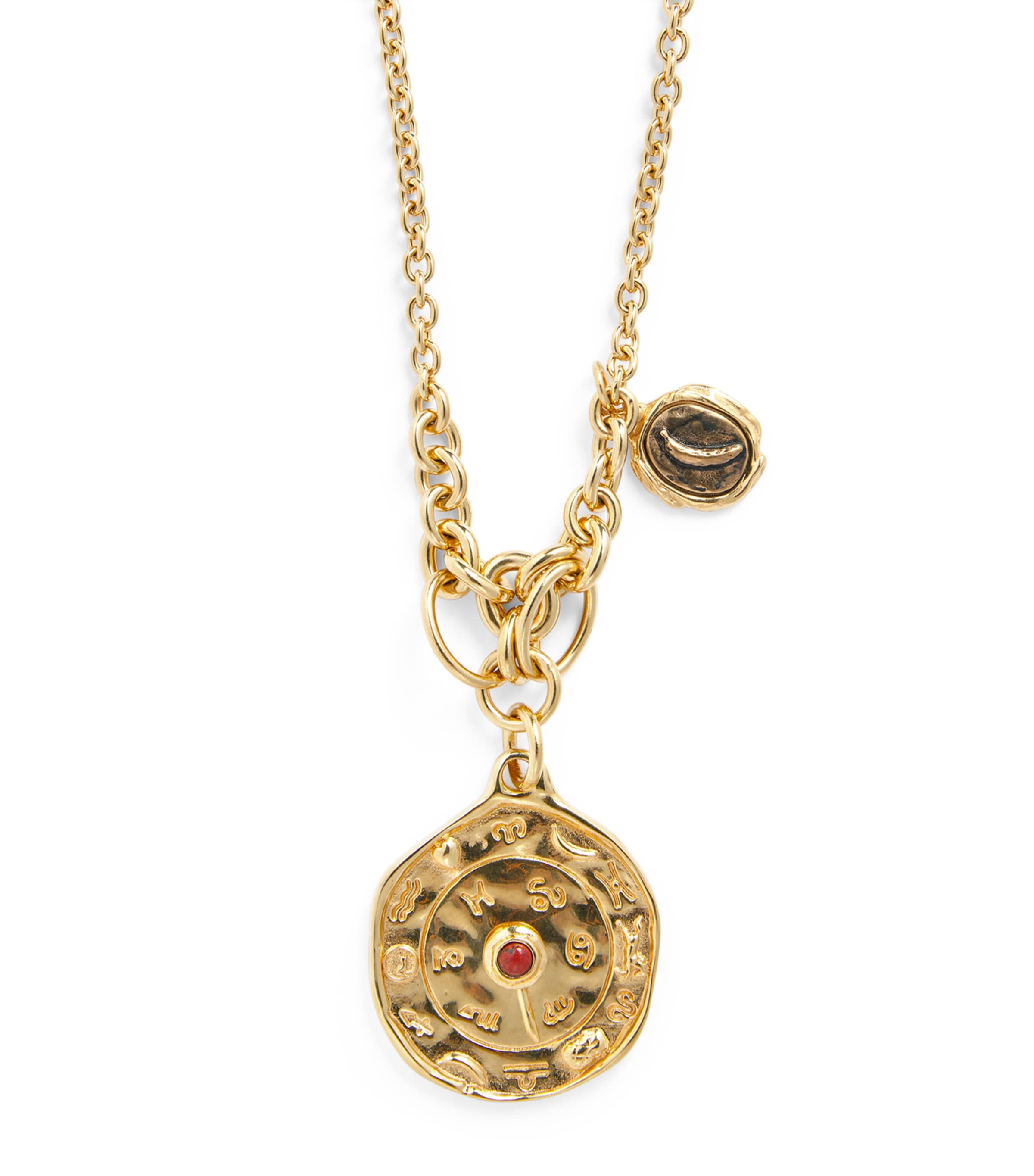 Chloé Chloé Medals Pendant Necklace Gold And Bronze Image 1