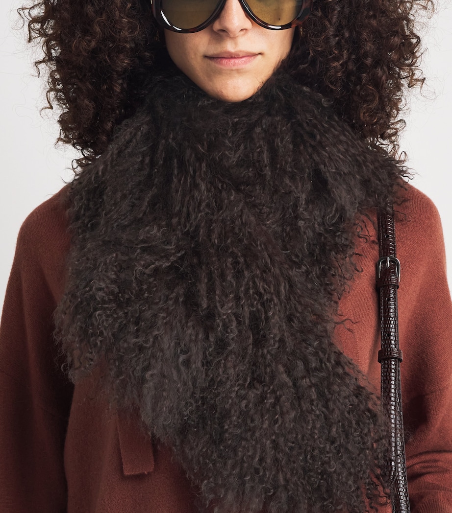 Yves Salomon Lamb Fur Scarf Image 2