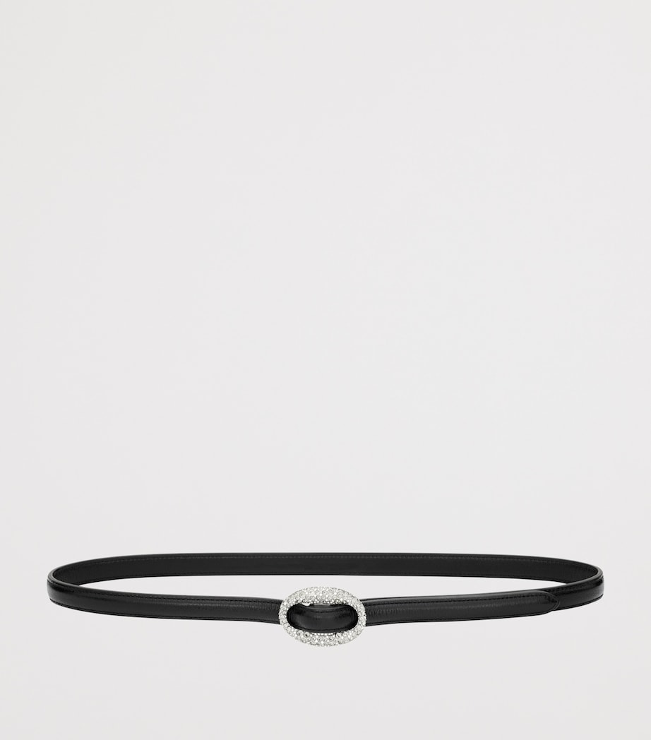 Leather Embellished Oval Belt 1078 Image 2