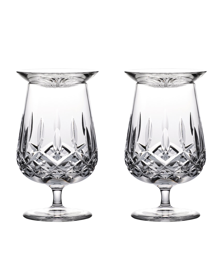 Set of 2 Connoisseur Lismore Crystal Snifters and Caps (250ml) CLEAR Image 1