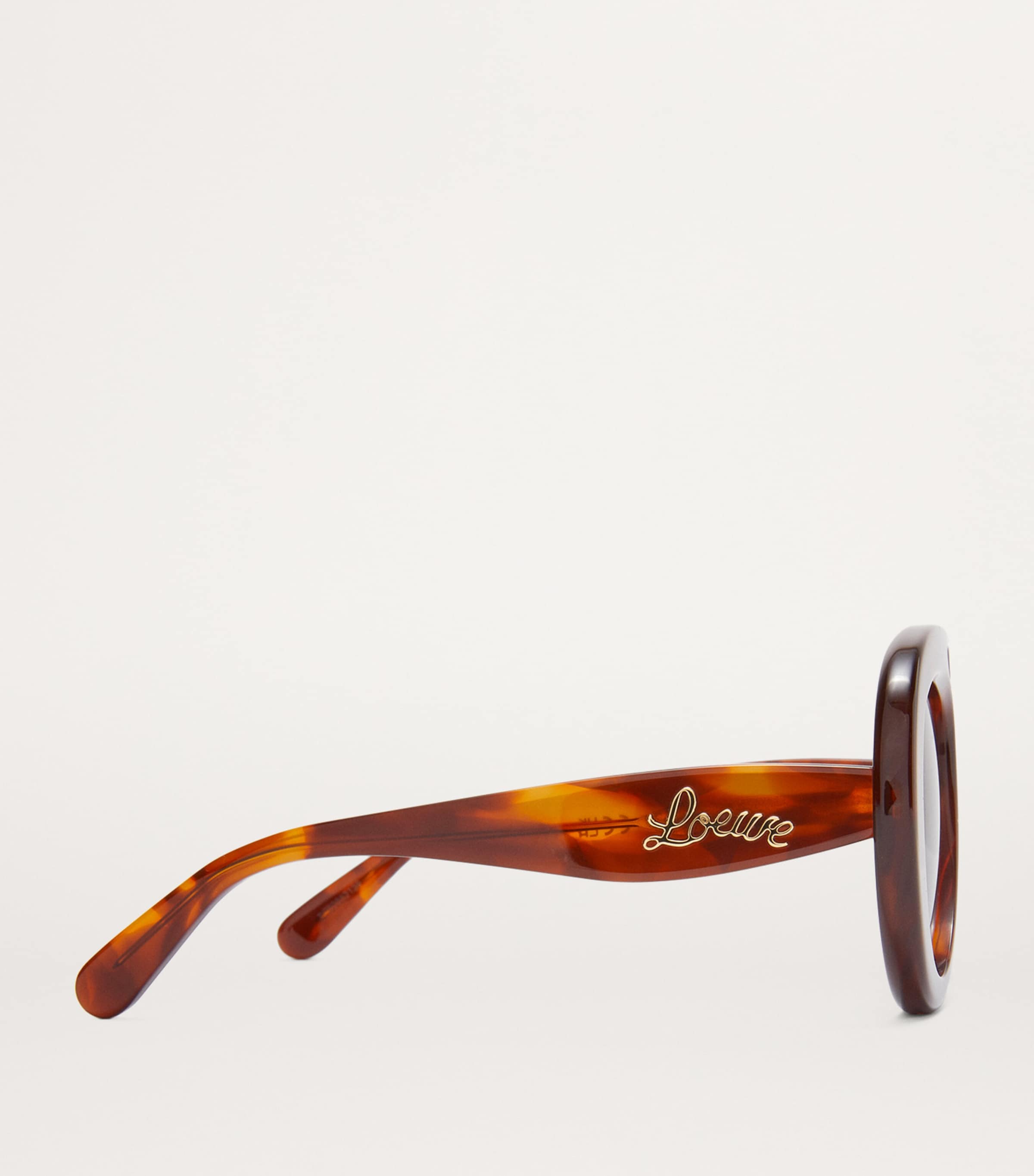 Round Spoiler Aviator Sunglasses HAVANA Image 4