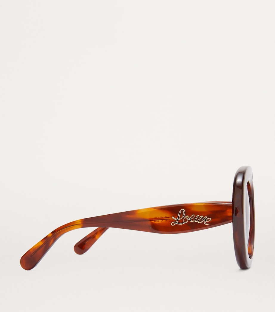 Round Spoiler Aviator Sunglasses HAVANA Image 4