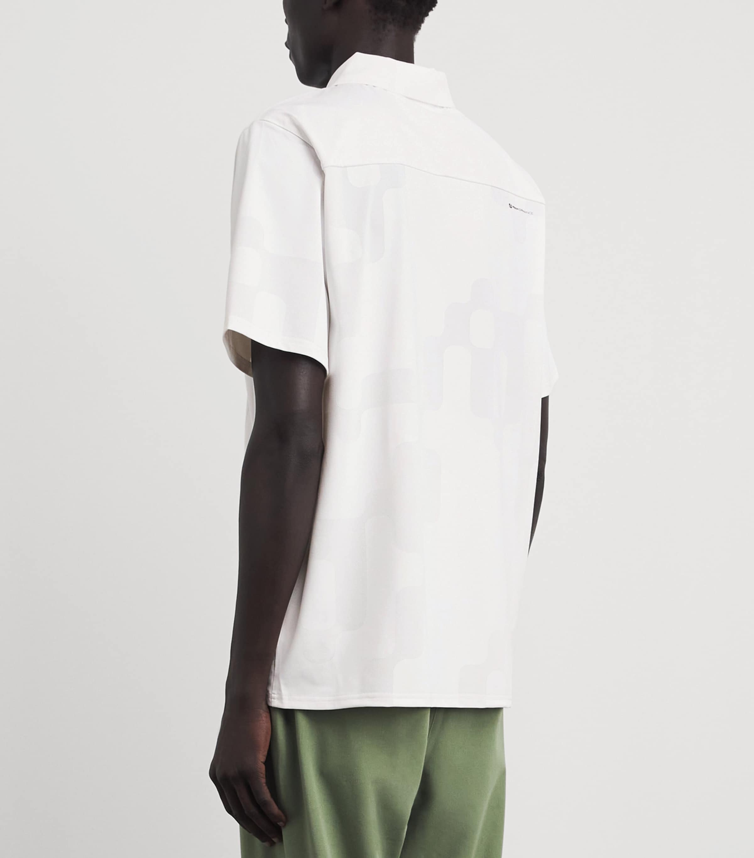 Malbon Mens Performance Mesh Polo Shirt White Image 5