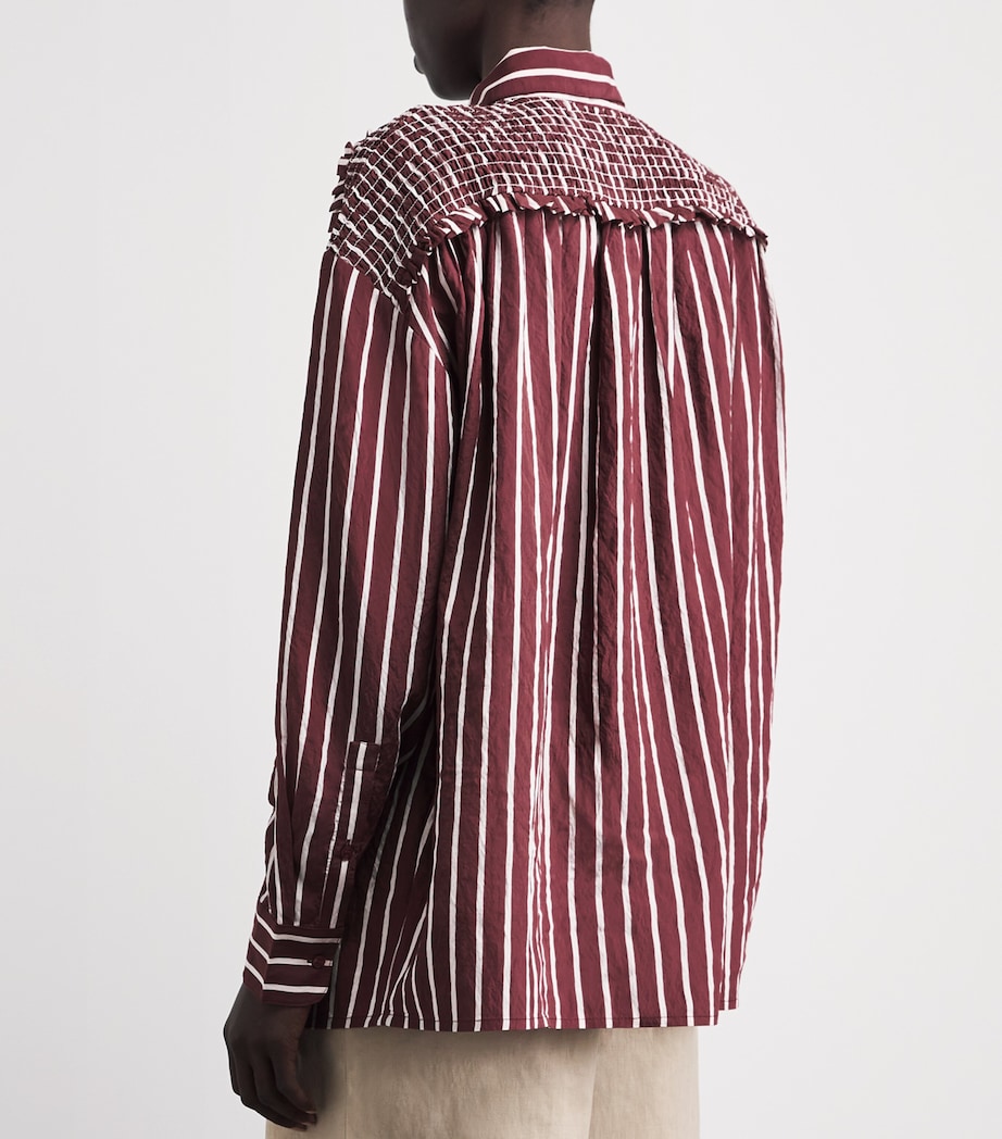 Claudie Pierlot Womens Oversized Stripe Shirt Dual Color Image 5