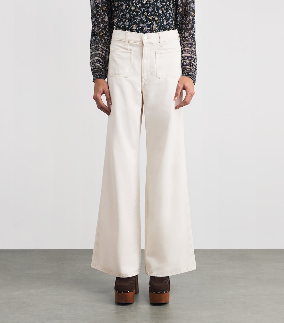 Kasey Wide-Leg Jeans W0007 ECRU MULTI Image 3