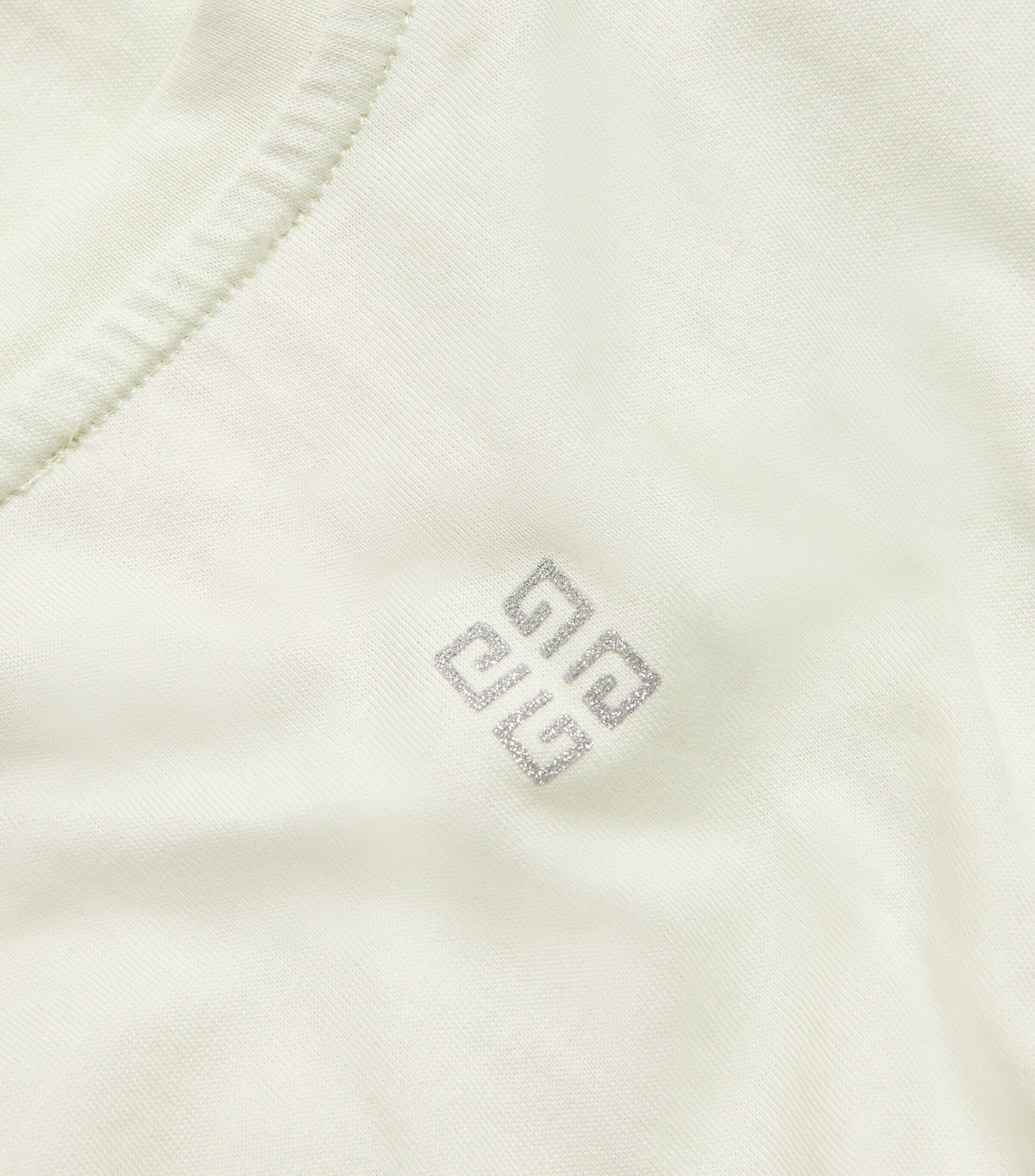 Givenchy Kids Cotton Logo Dress (6-18 Months) Canary Green Image 3