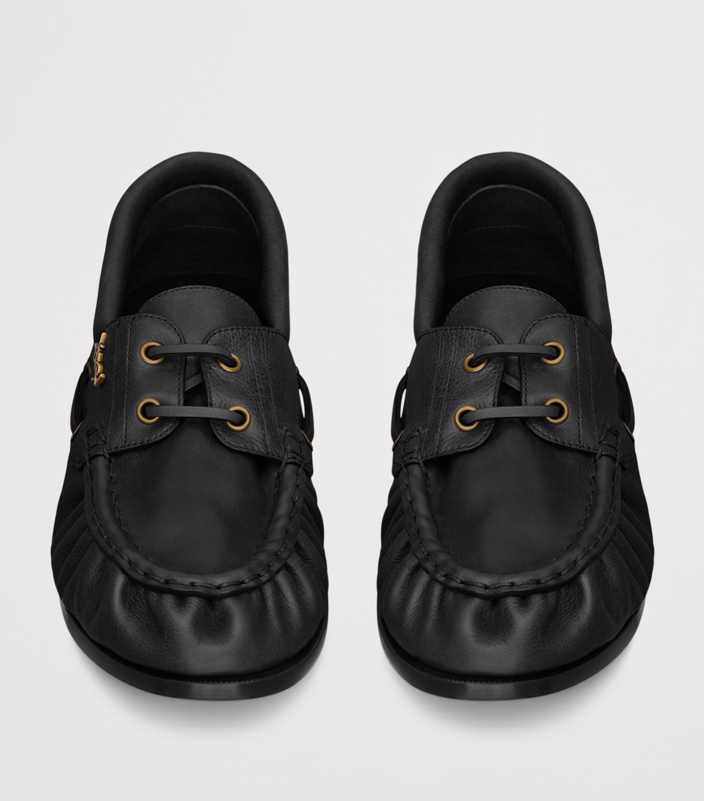 Saint Laurent Leather Bateau Le Loafers Image 3