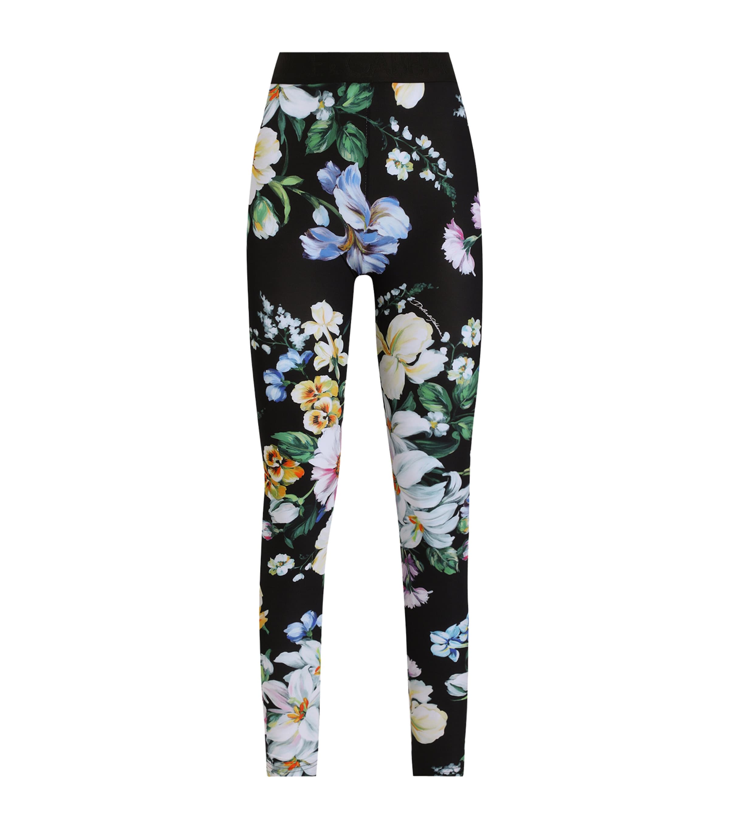 Shop Dolce & Gabbana Floral Leggings