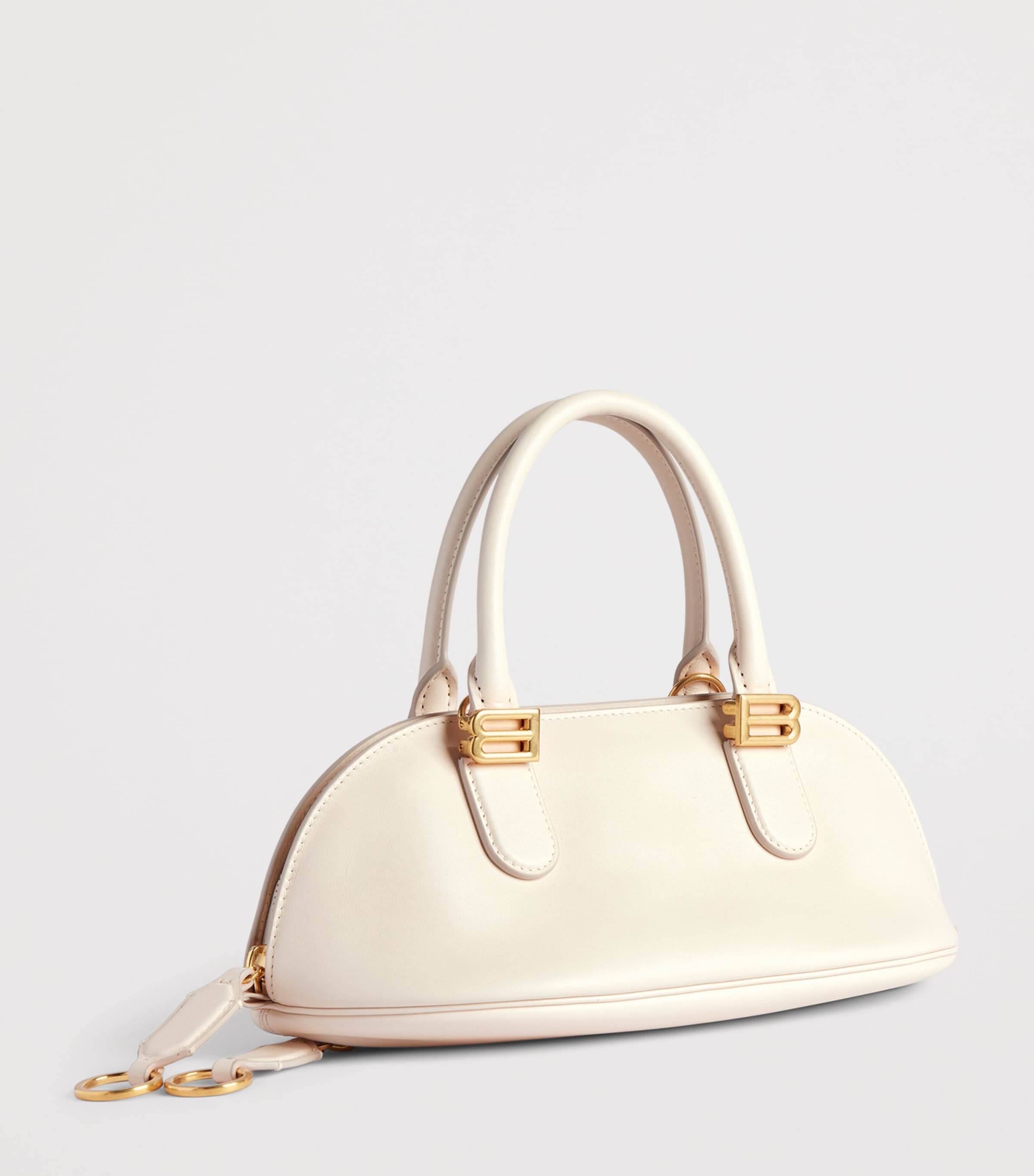 Balenciaga Mini Leather Bolero Bowling Bag Image 9