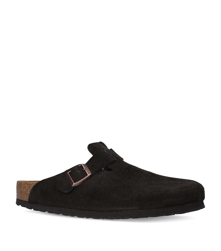 Suede Boston Clogs DARK BROWN Image 1
