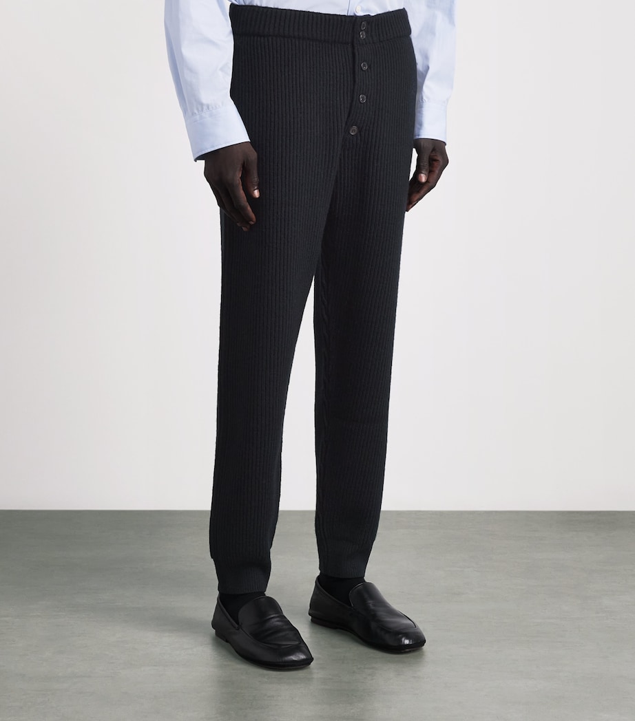 DRIES VAN NOTEN Mens Wool Straight Sweatpants Image 4