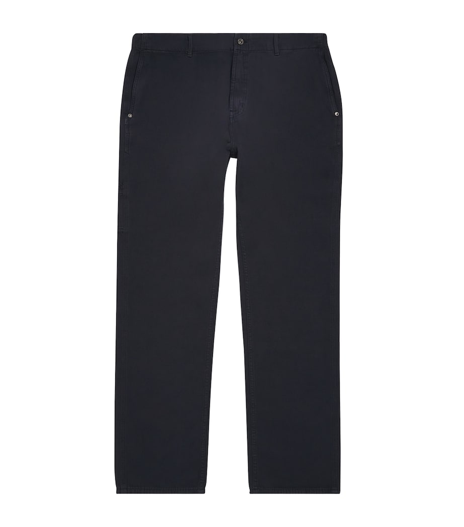 Cotton-Linen Carpenter Chinos LINEN DARK NAVY Image 1